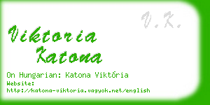 viktoria katona business card